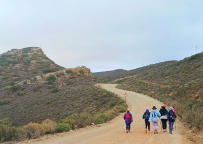 Walking up Ouberg pass